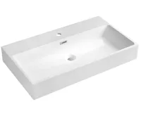 SAPHO AQUATIC umyvadlo, litý mramor, 80x46cm, bílá SAPHO AQUATIC umyvadlo, litý mramor, 80x46cm, bílá