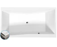 POLYSAN QUEST SLIM obdélníková vana 180x100x49cm, bílá