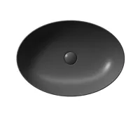 GSI PURA keramické umyvadlo na desku 60x42cm, černá mat (6)