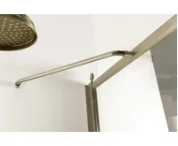 GELCO ANTIQUE sprchové dveře otočné, 800mm, levé, ČIRÉ sklo, bronz, světlý odstín (9)