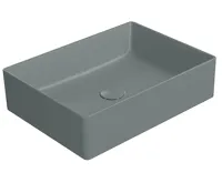 GSI KUBE X keramické umyvadlo na desku, 50x37cm, agave mat GSI KUBE X keramické umyvadlo na desku, 50x37cm, agave mat