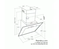 CATA Odsavač par EMPIRE VIP KD 536090 + DÁLKOVÉ OVLÁDÁNÍ (3)