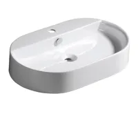 KERASAN RING keramické umyvadlo na desku 65x40cm, bílá