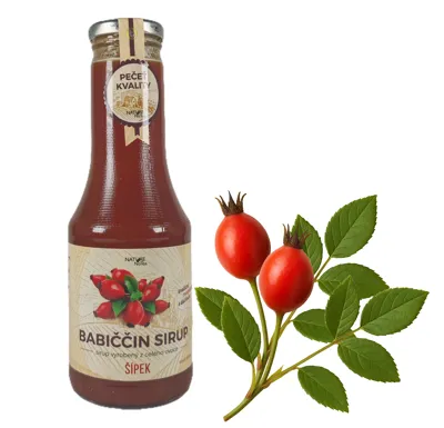 Nature NoTea s.r.o. Babiččin sirup - Šípek 0.5l