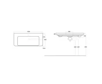 SAPHO THALIE 105 keramické umyvadlo nábytkové 105x46cm, bílá (8)
