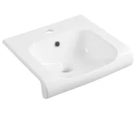 KERASAN INKA keramické umyvadlo polozápustné, 40x40cm, bílá