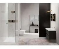 GSI NORM závěsná WC mísa, GeniusFlush, 36x50cm, bílá ExtraGlaze (3)