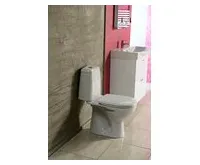 AQUALINE RIGA WC kombi, dvojtlačítko 3/6l, zadní odpad, bílá (1)