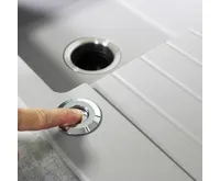 Samostatné pneutlačítko kulaté Lesklý chrom (10)