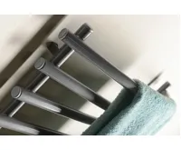 AQUALINE Elektrický sušák ručníků, 570x465mm, 72W, šedý hliník-metalíza (RAL9007) (5)