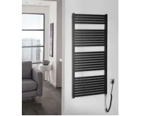 AQUALINE TONDI-E elektrické otopné těleso rovné 600x1330 mm, 600 W, černá mat (6)