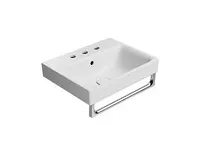 GSI NUBES keramické umyvadlo 50x40cm, 3 otvory, bílá mat (1)