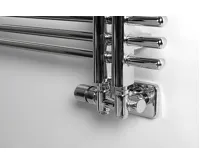 SAPHO TWIN COMBI připojovací sada ventilů termostatická pro středové připojení, levá, chrom (4)