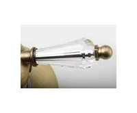 SAPHO KIRKÉ CRYSTAL podomítková sprchová baterie, 1 výstup, páčka krystal, bronz (1)