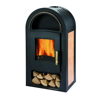 Haas+Sohn Grand Max plus II/11 Krbová kamna s výměníkem 11,3kw - černá, béžová +  koš ZDARMA