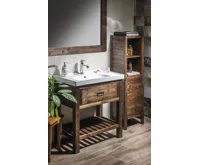 SAPHO BRAND umyvadlová skříňka 76x83x43cm, mořený smrk (4)