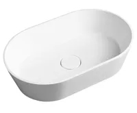 SAPHO GERANO umyvadlo na desku, litý mramor, 60x38cm, kryt výpusti, bílá SAPHO GERANO umyvadlo na desku, litý mramor, 60x38cm, kryt výpusti, bílá