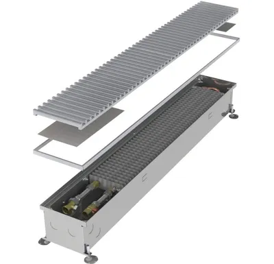 MINIB Podlahový konvektor COIL-KT0  1250 mm S ventilátorem, mřížka