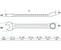 BGS Klíč očkoplochý,  18 mm (1)