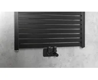 AQUALINE TONDI otopné těleso rovné 600x1330 mm, středové připojení, černá mat (6)