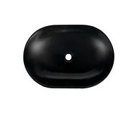 SAPHO CALEO keramické umyvadlo na desku, 60x42cm, černá mat (1)