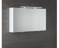 SAPHO LUCIE galerka s LED osvětlením, 126x70x17cm, bílá (3)