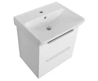 BRUCKNER NEON skříňka s keramickým umyvadlem 50x41,5 cm, bílá (5)