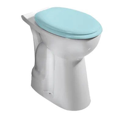CREAVIT HANDICAP WC mísa kombi, zvýšený sedák, spodní odpad, 36,5x67,2cm, bílá