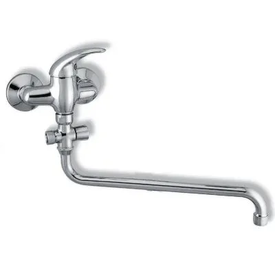 NOVASERVIS Paneláková baterie bez příslušenství 100 mm Metalia 55 chrom - 55075/1,0