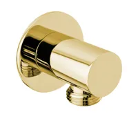 SAPHO Vývod sprchy, kulatý, tenká krytka, zlato