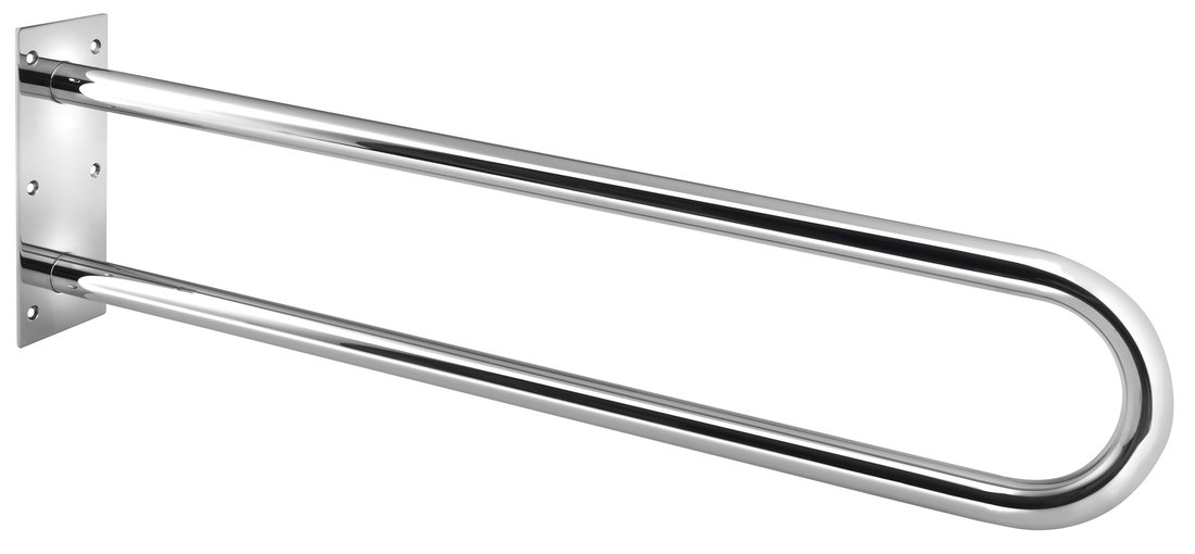 Sapho handicap opěrné pevné madlo tvar u 813mm, nerez lesk