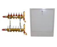 KIIPTHERM sestava rozdělovače PROFI 4P -  6 okruhů a skříně podomítkové