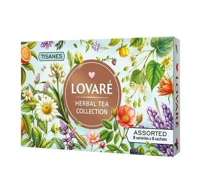 Kolekce čajů Lovaré Herbal Tea (64 sáčků)