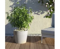 Granisil granitový květináč MONTI 35 cm Černý (8)