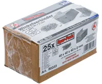 BGS Spojovací plechy | nerezová ocel | 40 x 40 x 40 mm | výhodná sada | 25 ks - BGS 80333 (3)