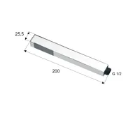 SAPHO Ruční sprcha, 200mm, zlato (2)