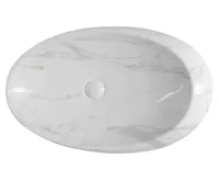 SAPHO DALMA keramické umyvadlo na desku, 68x44cm, carrara (7)