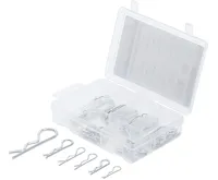 BGS Závlačky pružinové, 1,2 - 3,0 mm, sada 48 dílů BGS Závlačky pružinové, 1,2 - 3,0 mm, sada 48 dílů