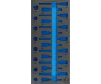 BGS Vložka do dílenského vozíku 1/3: sada nástrčných hlavic, prázdná, pro BGS 4118 BGS Vložka do dílenského vozíku 1/3: sada nástrčných hlavic, prázdná, pro BGS 4118