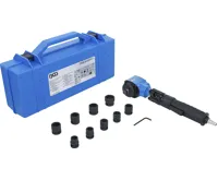 BGS Pneumatický rázový utahovák, úhlový a sada silových nástrčných hlavic, 12,5 mm (1/2&quot;), 650