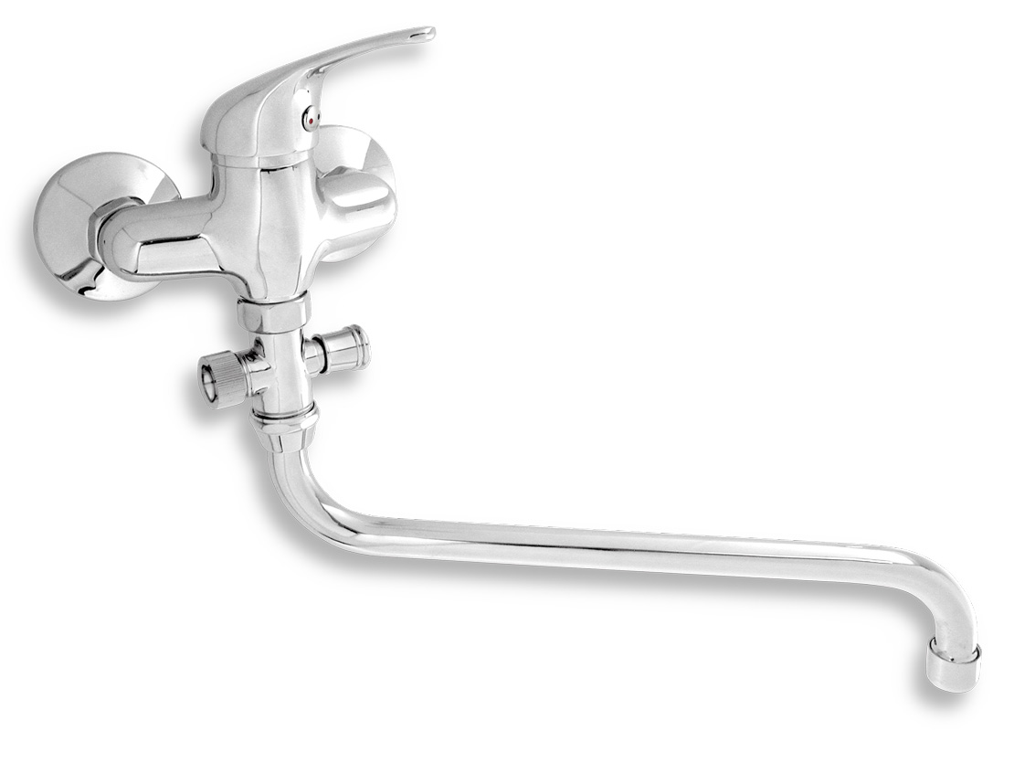 Novaservis paneláková baterie bez sprchy 100 mm titania iris chrom - 92075/1,0