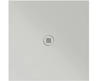 GSI Keramická sprchová vanička, čtverec 90x90x2cm, cenere mat GSI Keramická sprchová vanička, čtverec 90x90x2cm, cenere mat