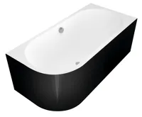 POLYSAN VIVA R MONOLITH asymetrická vana 170x75x60cm, bílá/černá POLYSAN VIVA R MONOLITH asymetrická vana 170x75x60cm, bílá/černá