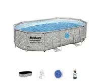 Bestway Bazén Power Steel Stacked Stone Swim Vista 4,88 x 3,05 x 1,07 m - 56946 (1)
