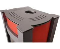 HS Flamingo Krbová kamna AQUAFLAM VARIO ® KALMAR 11/5kW červená, elektronická regulace (24)