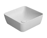 GSI SAND/NUBES keramické umyvadlo na desku 38x38cm, bílá mat