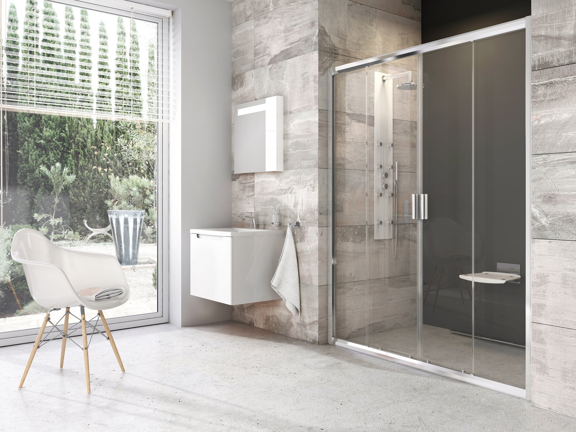 Ravak sprchové dveře blix bldp4-130 bright alu+transparent *