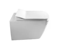 SAPHO GLANC závěsná WC mísa, Rimless, 37x51,5cm, bílá (1)