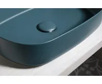 ISVEA INFINITY OVAL keramické umyvadlo na desku, 55x36cm, zelená petrol (7)