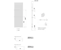 SAPHO ELION elektrické otopné těleso včetně termostatu 606x1765 mm, 900 W, metalická antracit (2)